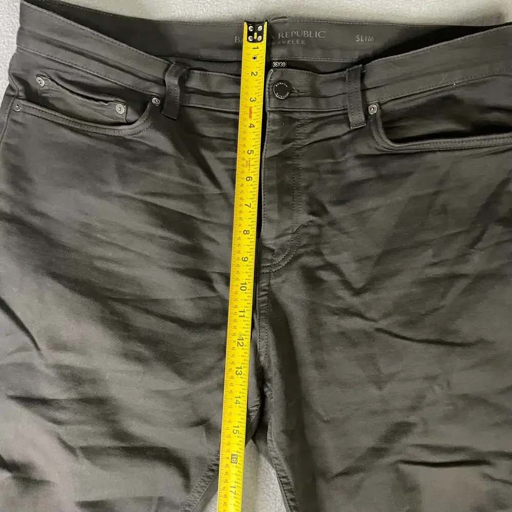 Banana Republic Dark Gray The Traveler Slim Fit men’s pants size 36x30